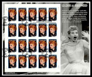 SC #3523 - 34c LUCILLE BALL - USED SHEET (PANE) OF 20