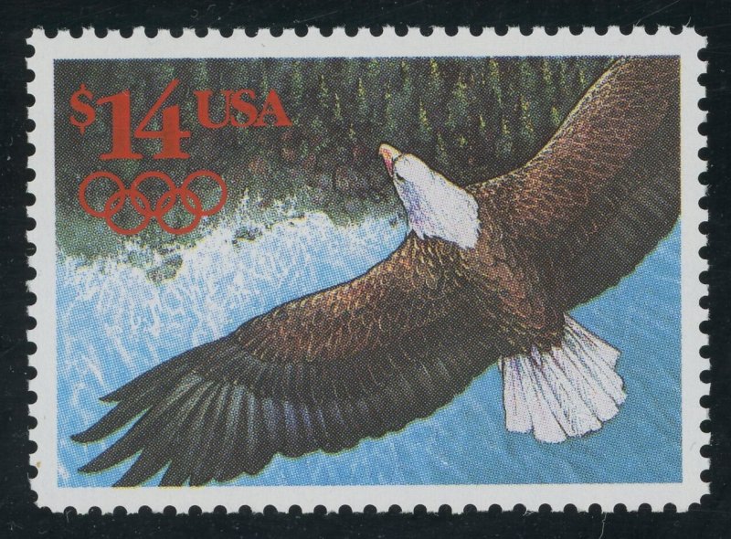 USA 2542 - $14.00 Eagle in Flight Issue - XF/Superb Mint never hinged