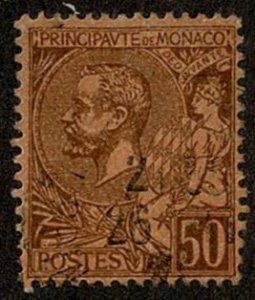 Monaco #23 used 50c early issue