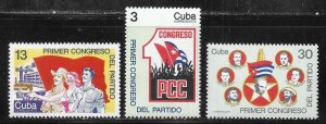 Cuba 2024-2026 1st Communist Party Congress set MNH