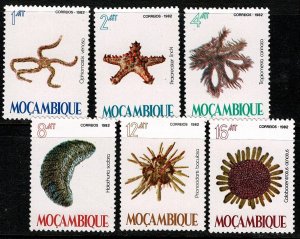 Mozambique #842-7 MH sea creatures