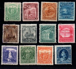 El Salvador 157B-157E, 157F Used, 158G-158O Set