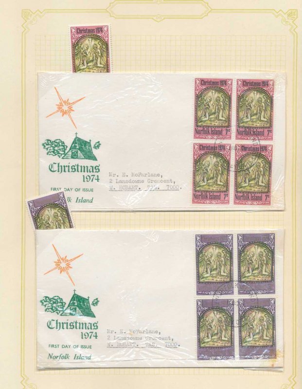 Norfolk Islands 1972/76 MNH MH Used Covers To $2 Maps Butterflies(80+) (PK649 