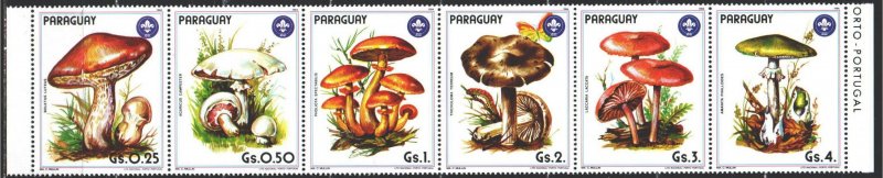 Paraguay. 1985. 3835-40 from the series. Mushrooms. MNH.