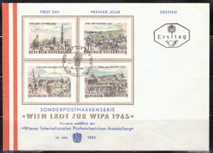 F2248   AUSTRIA   FDC # B308-B311         Vienna Int'l Philatelic Exposi...