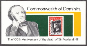 Dominica 612 Rowland Hill Souvenir Sheet MNH VF