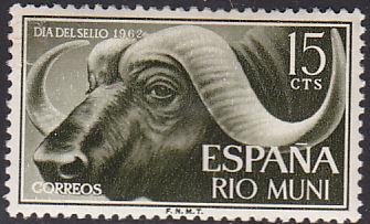 Rio Muni 19 Cape Buffalo 1962