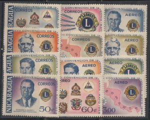 Nicaragua SC 800-805, C410-415 Mint, Never Hinged