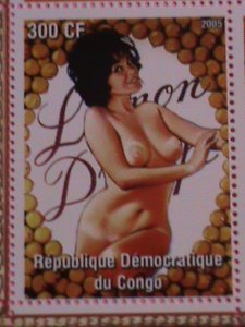 ​CONGO STAMP-2005-SEXY MEL RAMOS- FAMOUS MODEL-MNH STAMP SHEET -RARE #2