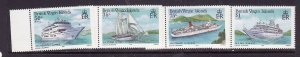 Virgin Is.-Sc#524-7-unused  NH set-Cruise Ships-id3-1986-