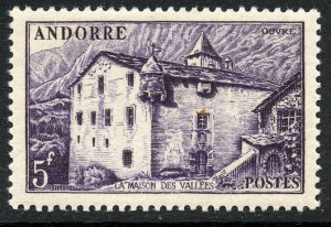 Andorra,  French # 118, Mint Hinge