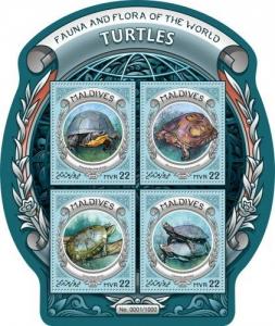 Maldives Turtles Animals Fauna MNH stamp set