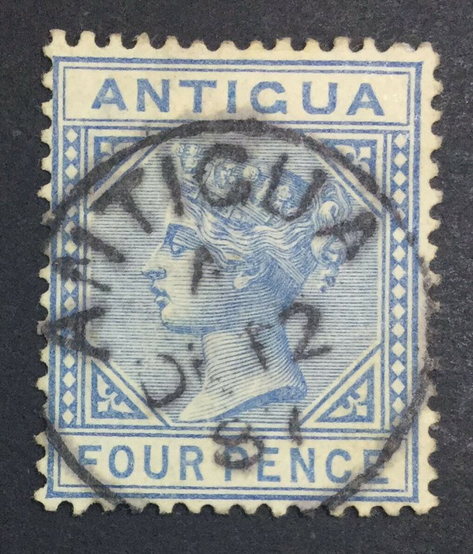 MOMEN: ANTIGUA #23 1882 CROWN CA USED £13 LOT #6875