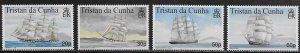 Tristan da Cunha Scott #'s 628 - 631 MNH