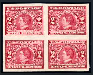 US 371 2c 1909 Alaska Yukon Pacific Exposition William H Seward VF NH block of 4