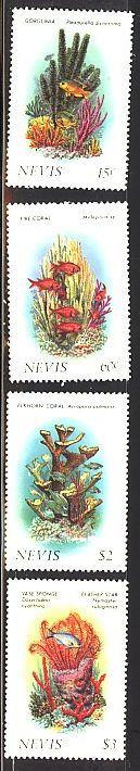 NEVIS #503-506  MINT VF NH FLOWERS