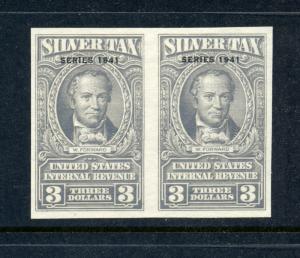 Scott RG70a-RG75a Silver Tax Revenue Imperf Stamp Pair Set (Stock RG73-3)