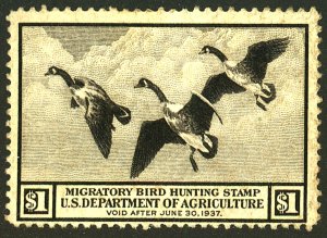 U.S. #RW3 MINT OG HR