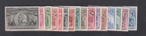 US Essays and Proof 230P4-245P4 VF Complete Columbian Card Set