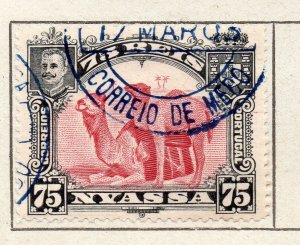 Nyassa 1901 Early Issue Fine Used 75r. NW-269901