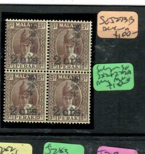 MALAYA JAPANESE OCCUPATION PERAK (P2304B) KANJI 2C/5C SG 273B    BL OF 4   MNH 