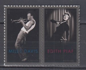 (F) USA #4692-93 Musicians Strip of 2 Forever  Stamps MNH