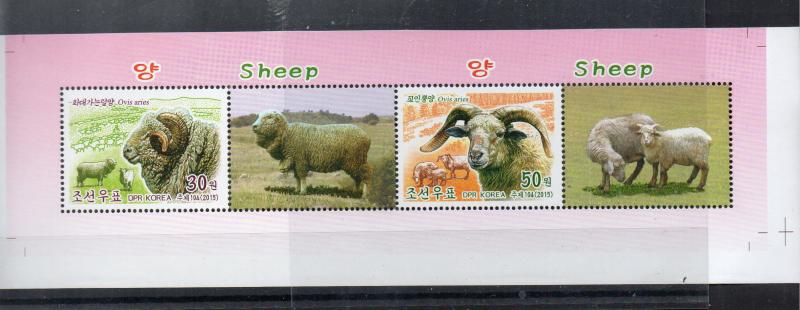 NORTH KOREA - 2015 - FARM ANIMALS - SHEEP -