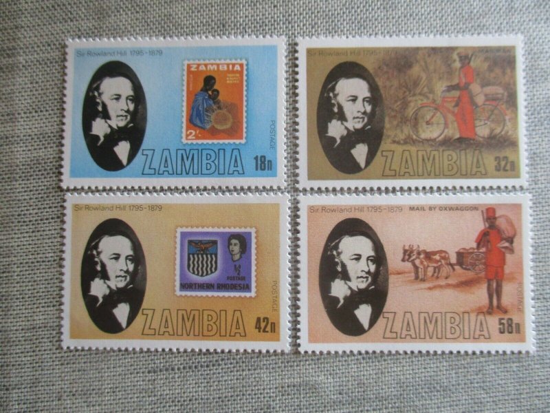 Zambia, Scott#204-207, MNH