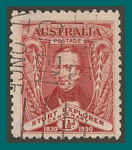 Australia 1930 Charles Sturt, used  104,SG117