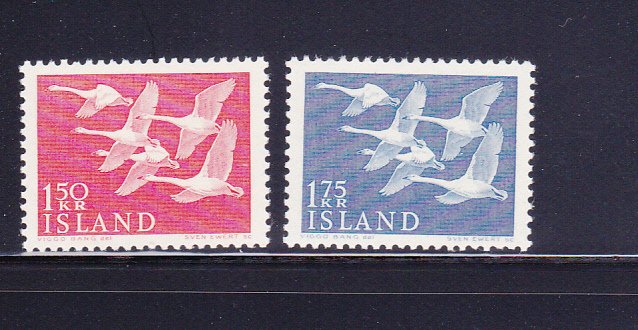 Iceland 298-299 Set MNH Birds, Whooper Swans (A)