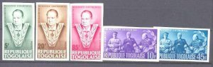 Togo 529-32/C47 MNH imperf.Churchill