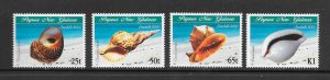 SHELLS - PAPUA NEW GUINEA #984-7 MNH