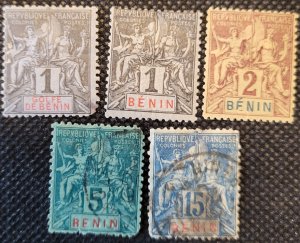 Benin, 1893-94, French Navigation & Commerce, SCV$20.50