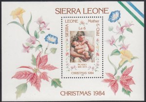 Sierra Leone 1984 MNH Sc #670 6Le Mother & Child Picasso Christmas