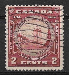 1934 Canada 210 Seal of New Brunswick used