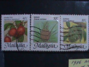 ​MALAYSIA STAMPS: 1986 SC#329-332 -VERY OLD TWO USED SETS STAMP. VERY RARE