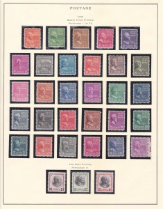 US 803-854 MNH OG 1938 Presidential Full Set on Scott Album Page XF Scv $130.00