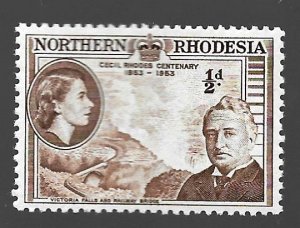 Northern Rhodesia 1953 - MNH - Scott #54 *