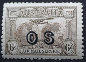 Australia 1931 Air Mail Six Pence Official SG 139a mint