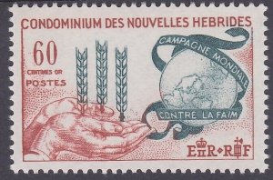 NEW HEBRIDES (French) 1963 Freedom From Hunger  MNH.......................A5391a