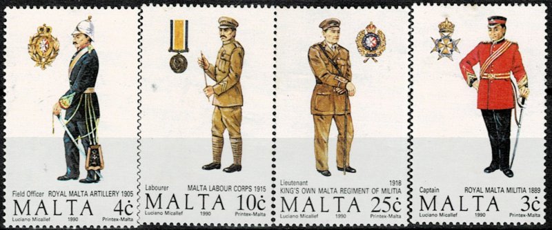 MALTA 1990 MALTESE UNIFORMS 4TH SERIES  MLH