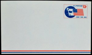 1967 US Sc. #UXC8 air postal card 13 cent mint, clean card, excellent shape