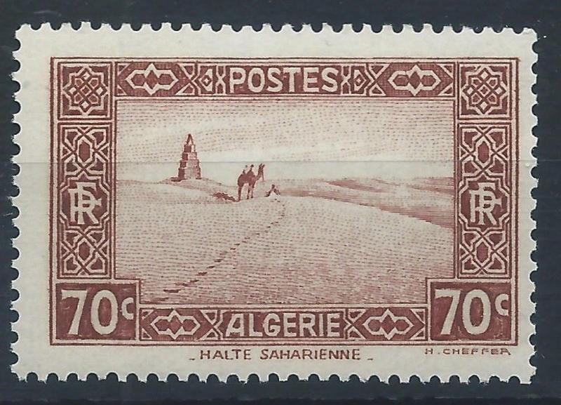 ALGERIA 1936 SG121 70c - brown in the Sahara Mint MNH