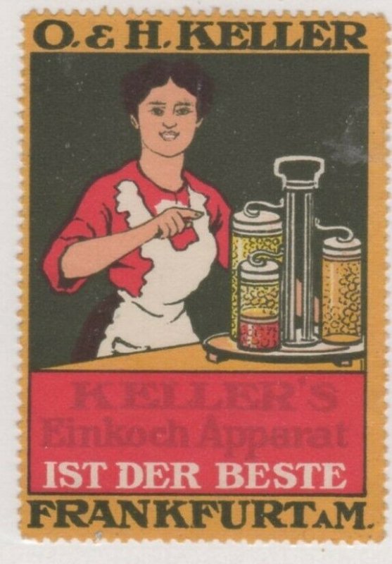 Germany - O & H Keller Canning Equipment Advertising Stamp - NG