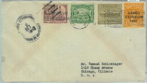 86054 - GUINEA - POSTAL HISTORY - Overprinted Stamps on AIRMAIL COVER 1931-