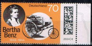 Germany 2024,Sc.# MNH Bertha Benz, 175th Birthday, Mi.#3828