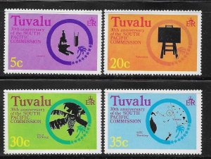 Tuvalu 1977 South Pacific Commission Sc 46-49 MNH A1533