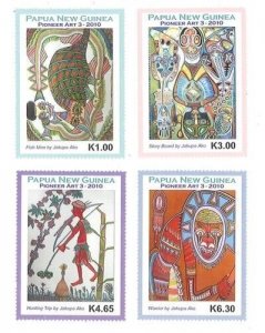 Papua New Guinea 2010 - Pioneer Art - Set of 4 Stamps - Scott #1431-4 - MNH