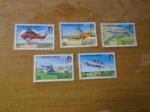 Alderney  #  18-22  MNH