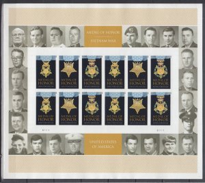 ​(I) USA Sc#4988b Medal of Honor Vietnam War Imperforated Sheet of 24 MNH